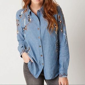 Miss Me Vintage Embroidered Shirt